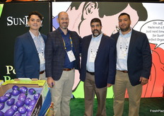 Luis Gonzalez, Matt Mandel, Frank Camera and Juan Barrionuevo with SunFed Perfect Produce.